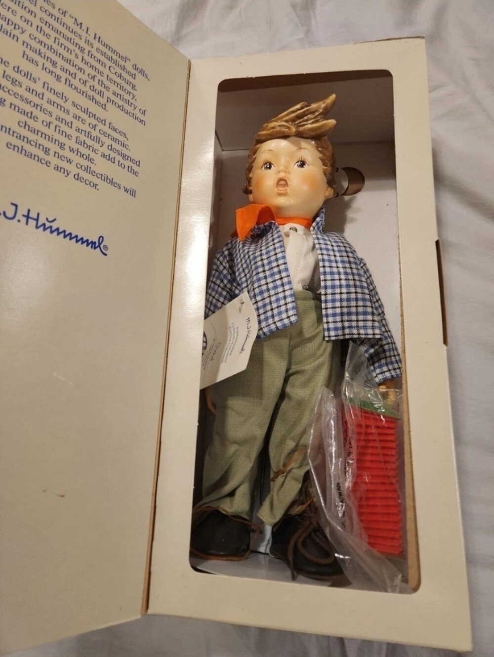 GOEBEL HUMMEL DOLL - Birthday Serenade - PORCELAIN 15" With Original Box
